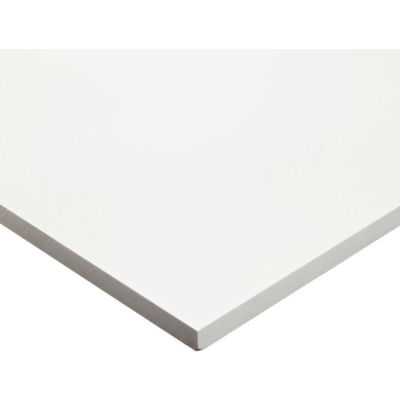 AIN Plastics 507848-2412116W PVC Plastic Sheet Stock, White, 24" L x 12" W x 1/16" Thick