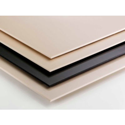 AIN Plastics UHMW Plastic Sheet Stock, 120 in. L x 48 in. W x 1-34 in. Thick, Black
