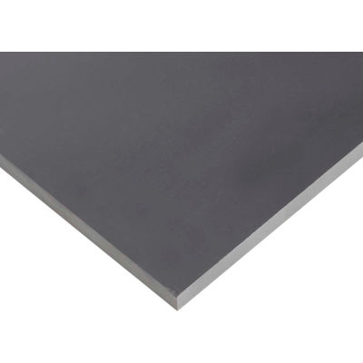 AIN Plastics CPVC Plastic Sheet Stock, 24 in. L x 12 in. W x 1/2 in. Thick, Grey