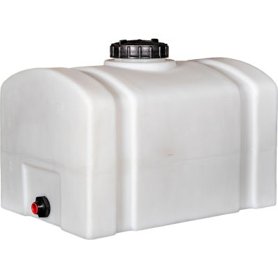 RomoTech 26 Gallon Plastic Storage Tank 82123899 - Domed with Flat ...