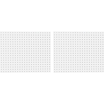 Triton 018 (2) 22" W x 18" H x 1/8" D White Poly Pegboards W/ 3/16" Holes
