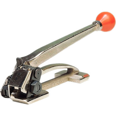 Teknika Economy Heavy Duty Feed Wheel Tensioner for 0.035" Thick & 3/8-3/4" Strap Width, Silver