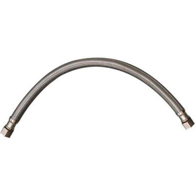 Faucet Supply 3/8 In. Compression X 3/8 In. Compression X 20 In. - Braided Stainless Steel - Pkg Qty 25