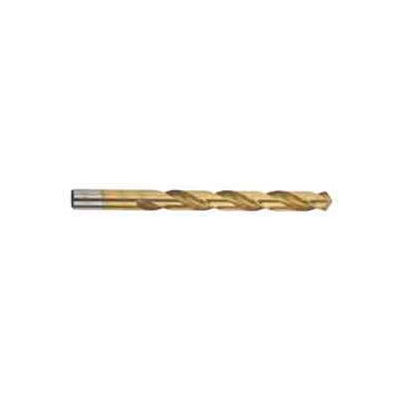 1/2" Imported Hss Jobber Drill, Tin Coated, 118 Deg. - Pkg Qty 5