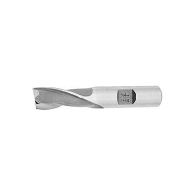 Import 2 Flute HSS Sq Single End Mill 1/2" Dia 3/8" Shank 13/16" Flute 2-1/2" OAL