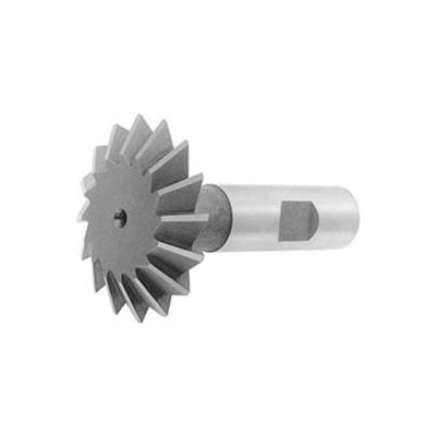 90 ° HSS Import Double Angle Shank Cutter, 1-3/8" DIA x 7/16" Cutter Width x 3-7/32" OAL