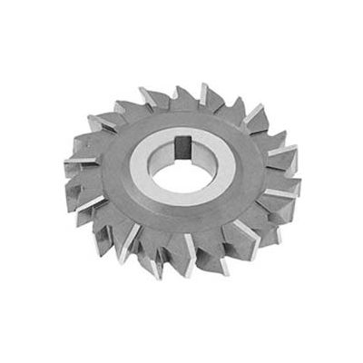 HSS Import Staggered Tooth Side Milling Cutter, 3-1/2" DIA x 5/16" Face x 1" Hole x 18 Teeth