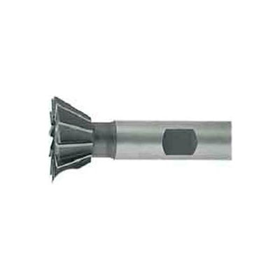 45° HSS Import Dovetail Cutter,Weldon Shank, 1-3/8" DIA x 7/16" Wide x 5/8" Shank 10 flutes