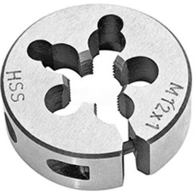 M18x1.0 HSS, ISO Metric Import Round Adjustable Die, Fine Thread, 1-1/2" OD