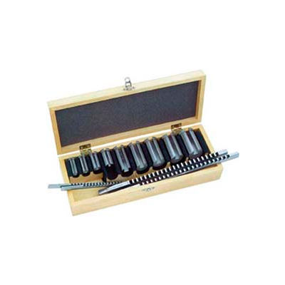 Keyway Broach Set # C-1 Collared,18 Comb