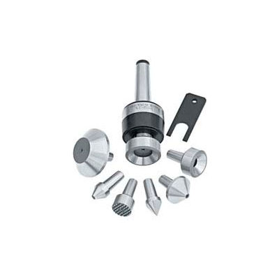 Bison-Live Center with Interchangeable Inserts, Set with MT3 Shank