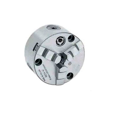 Bison 3-Jaw (Solid) Scroll Chuck Semi-Steel Body, Front Mount, 5" Plain Back