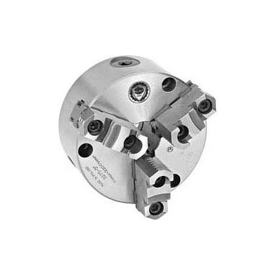 Bison 3-Jaw (2 Piece) Scroll Chuck Semi-Steel Body, Front Mount, 10" Plain Back