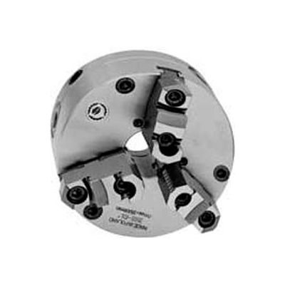 Bison 3-Jaw (2 Piece) SET-TRU Chuck Forged Steel, Plain Back, 25" Fine Adjustable