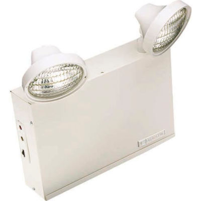 Emergi-Lite 12LSM36-210LG Large Steel Emergency Light - 12V, 36W, 2- 4W LED MR16 Lamp Heads