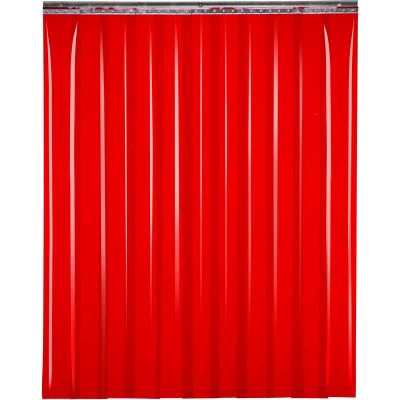 TMI Welding Strip Door SD60-8-8X6 - 8'W x 6'H - 8" Red Tint PVC