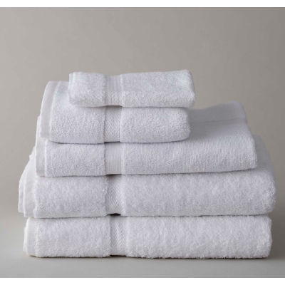 Thomaston Mills Royal Suite Dobby Bath Towel - 54"L x 27"W - White - 12 Pack - Pkg Qty 3