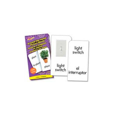 Trend® Around-the-Home Picture Words Flash Cards, English/Spanish, 96 Cards/Box