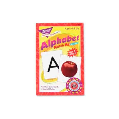 Trend® Alphabet Match Me Cards, 3" x 4", 52 Cards/Box