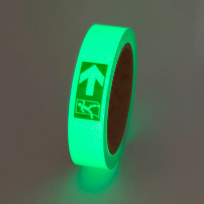 Safety Glow Photoluminescent Tape, Exit Right, 1"W x 30'L Roll, GT130EXR