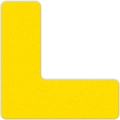 Floor Marking Tape, Yellow, L Shape, 25/Pkg., LM110Y