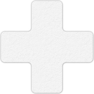 Floor Marking Tape, White, + Shape, 25/Pkg., LM120W