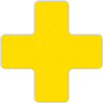 Floor Marking Tape, Yellow, + Shape, 25/Pkg., LM120Y
