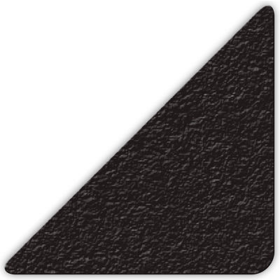 Floor Marking Tape, Black, 3" Triangle, 25/Pkg., LM180K