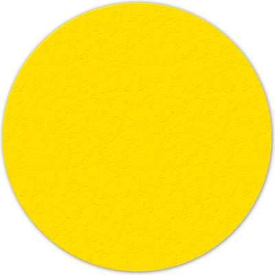 Floor Marking Tape, Yellow, 6" Circle, 25/Pkg., LM190Y