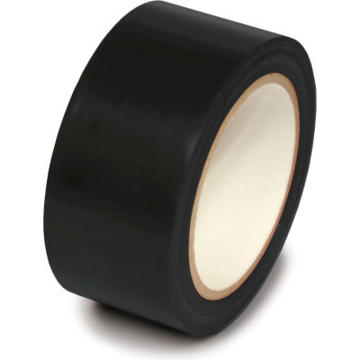 Floor Marking Aisle Tape, Black, 2"W x 108'L Roll, PST215
