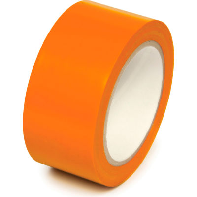Floor Marking Aisle Tape, Orange, 2"W x 108'L Roll, PST218