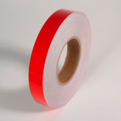 Reflective Marking Tape, Red, 1"W x 150'L Roll, RST531