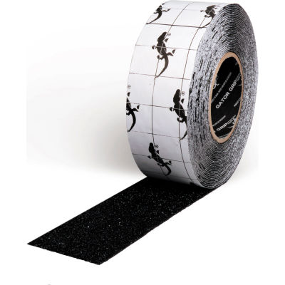 Gator Grip Coarse Grit Anti-Slip Tape, Black, 2"W x 50'L Roll, SG6502B