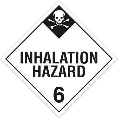 INCOM® TA620SS Class 6.2 Inhalation Hazard Rigid Plastic Placard - 100/Pkg