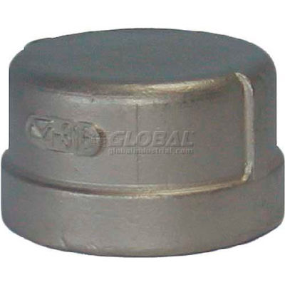 Trenton Pipe Ss304-63704 1/2" Class 150, Cap, Stainless Steel 304 - Pkg Qty 25