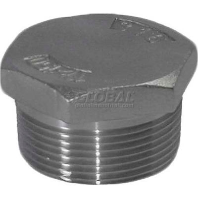 Trenton Pipe Ss304-67024h 2-1/2" Class 150, Hex Head Plug, Stainless Steel 304 - Pkg Qty 5