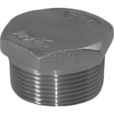 Trenton Pipe Ss316-67024h 2-1/2" Class 150, Hex Head Plug, Stainless Steel 316 - Pkg Qty 5