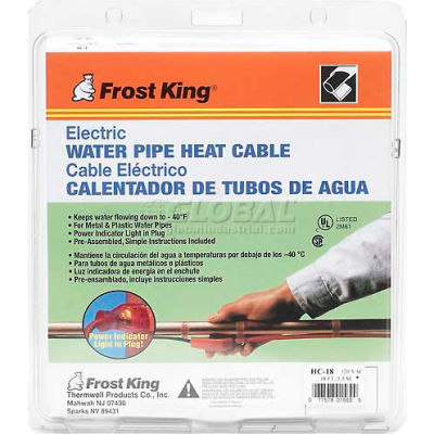 Frost King Automatic Electric Heat Cable Kit - 18 Feet Long - Pkg Qty 10