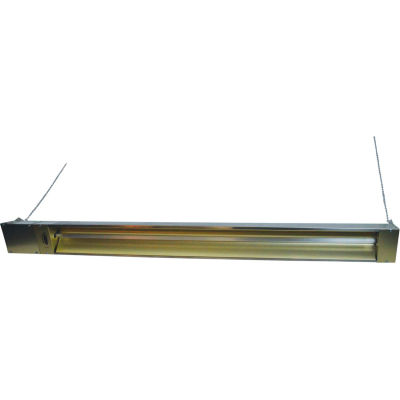 TPI Infrared Spot Heater For Indoor/Outdoor Use, 3000W, 240V, 5-3/8"W x 6-1/2"H, Silver