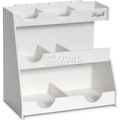 TrippNT White PVC Top Loader Workstation, 13"W x 8"D x 12"H
