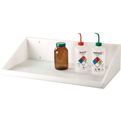 TrippNT High Density Polyethylene Shelf, 24"W x 12"D x 6"H, White