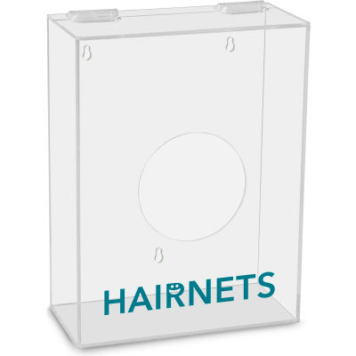 TrippNT Acrylic Small Apparel Dispenser for Hairnets, 8-1/2"W x 11-5/8"H x 4-1/4"D