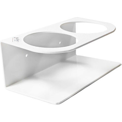 TrippNT White ABS 500mL Double Bottle Holder, 8"W x 4"D x 3"H