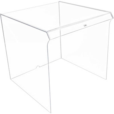 TrippNT Small Clear Acrylic Equipment Draft Shield, 13"W x 14"D x 13"H