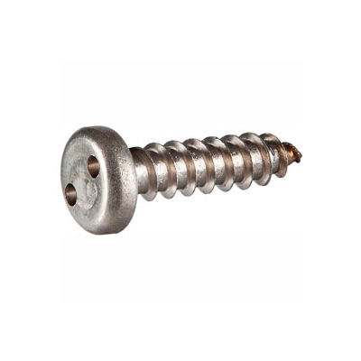 #8AB x 3/8" Security Sheet Metal Screw - Pan Spanner Head - 18-8 Stainless Steel - FT - USA - 100 Pk