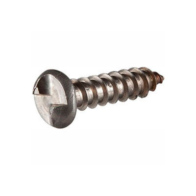 #14 x 1-1/2" Security Sheet Metal Screw - Round One-Way Head - 18-8 Stainless Steel - USA - 100 Pk