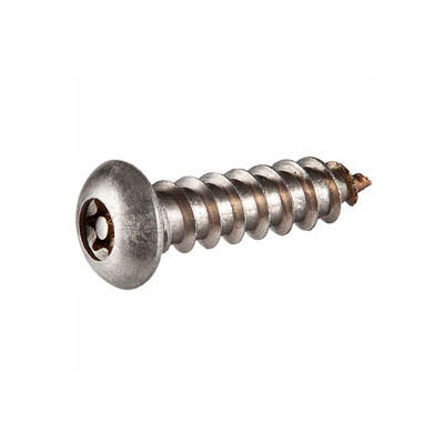 #10AB x 5/8" Security Sheet Metal Screw - Button Torx Head - 302HQ Stainless Steel - USA - 100 Pk