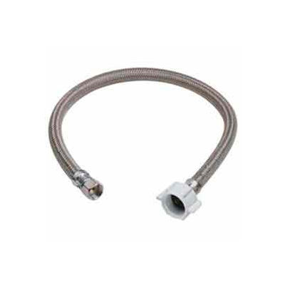 Brasscraft B1-12DLF Toilet Supply 3/8 In. Compression X 7/8 In. Ballcock X 12 In. - Stainless Steel