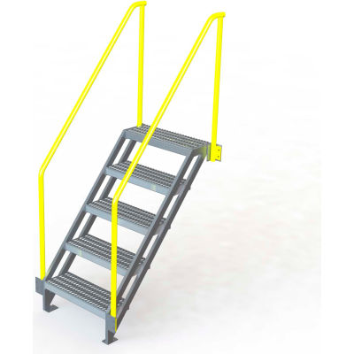 U-Design Max-Access Aluminum Work Platforms - 5 Step 50"H 50 Deg. Stair Unit - UAP0550