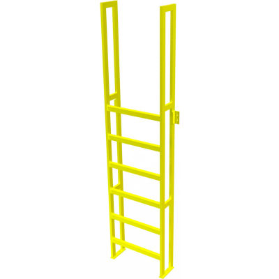 U-Design Max-Access Aluminum Work Platforms - 7 Step 70"H 90 Deg. Stair Unit - UAP0790